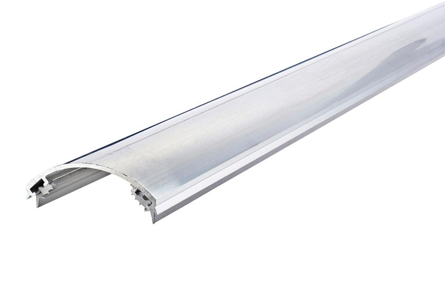 Klämprofil m/gummilist 17,5 - 32,5° 6000 mm